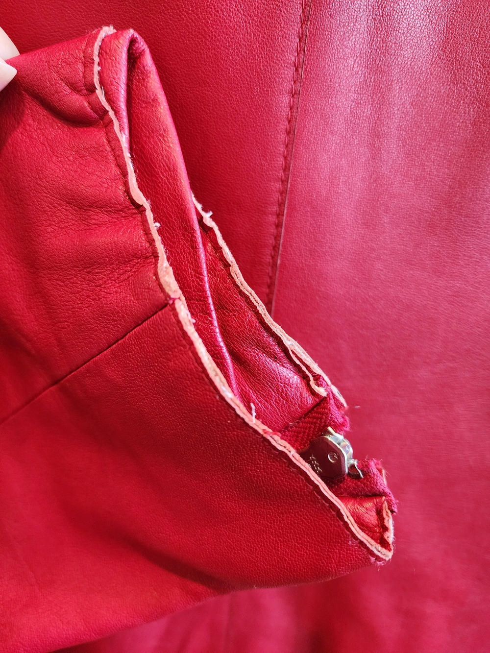 Women’s WILSON LEATHER Red MOTO Jacket PELLE SIZE 2X - Picture 12 of 15